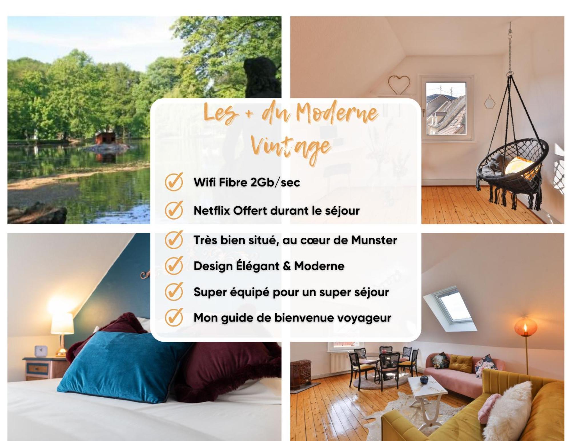 Le Moderne Vintage Hyper Centre,3 Chambres, Neuf Au Calme, 3 Etoiles Munster  Eksteriør billede